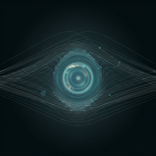 Abstract digital network visualization